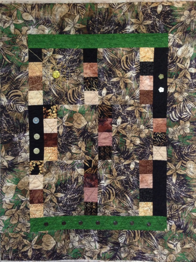 On My Darkest Day I See Light, 27 x 35 inch art quilt, by O.V. Brantley, 2013. For sale at etsy.com/shop/ovbrantleyquilts